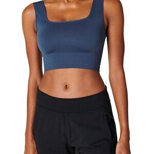 Women's Sweaty Betty Balance Seamless Bra, Size M - Navy Blue Nordic Blue